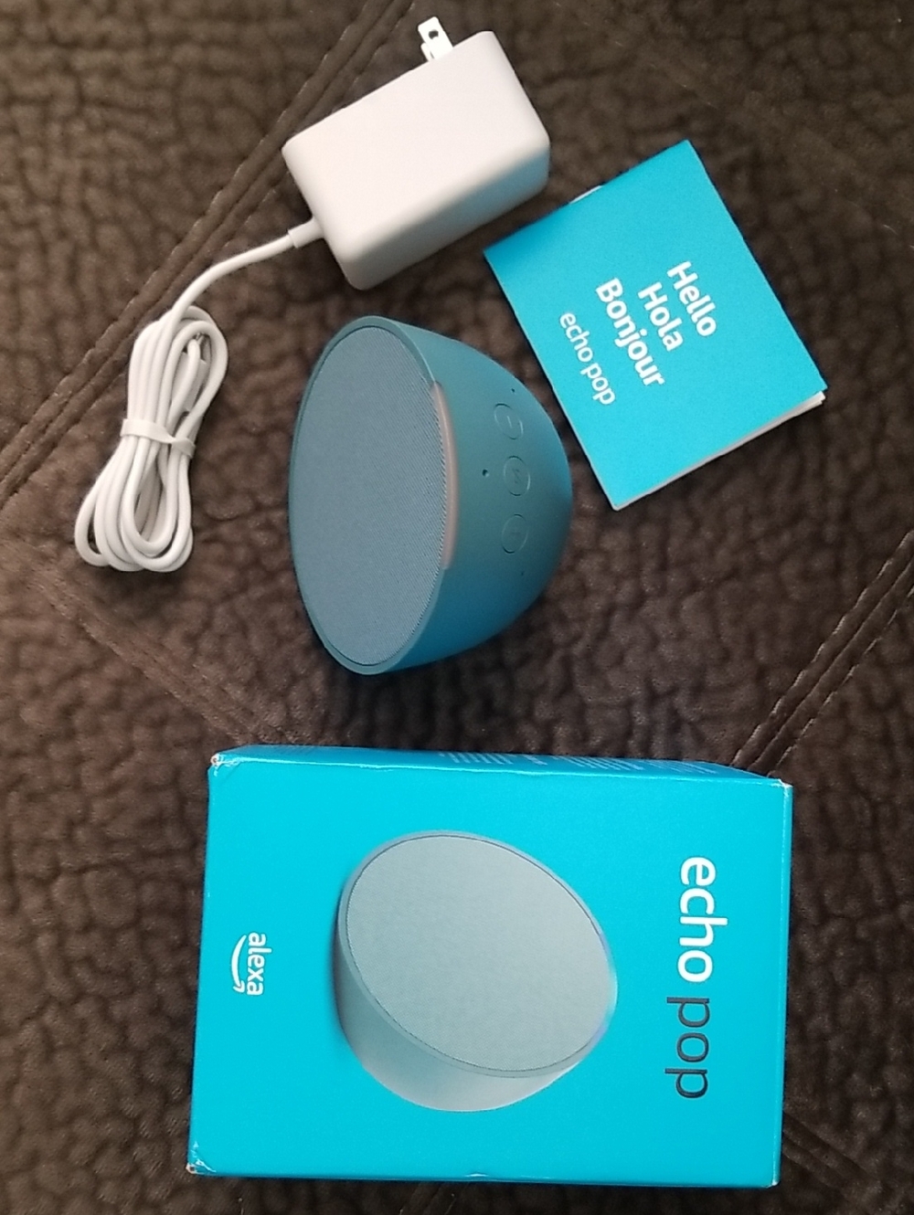 Amazon Echo Pop Smart Speaker - Teal Blue